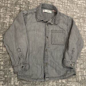Zara washed denim shirt